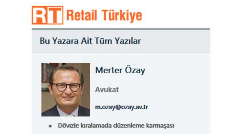 Merter Özay's article is published by Retail Türkiye.